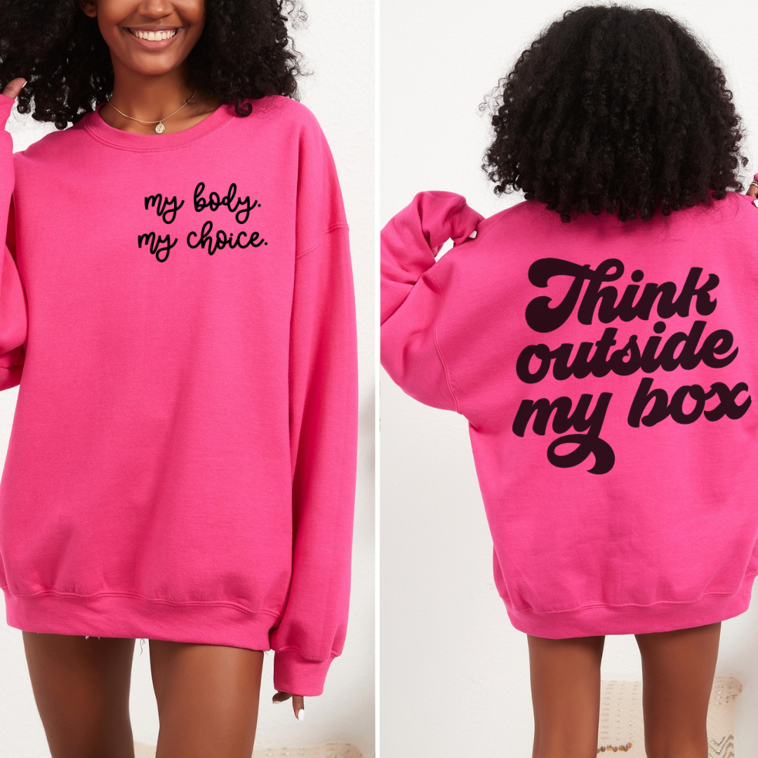 Think outside my box crewneck