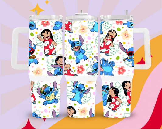 Lilo and stitch 40oz tumbler