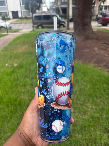 Dodgers Pooh dual drip tumbler