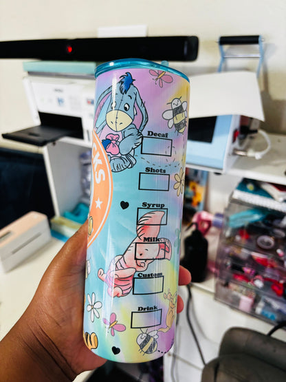 Colorful Pooh 20oz tumbler