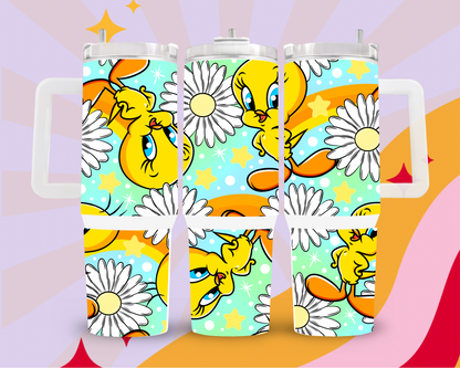 Colorful tweety 40oz tumbler
