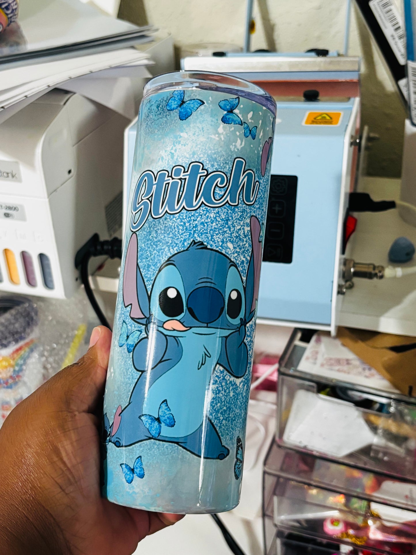 Butterfly stitch 20oz tumbler