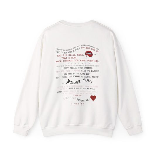Delena toxic love club Crewneck Sweatshirt