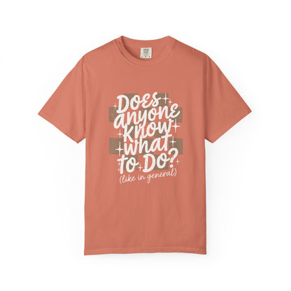 Does anyone know what to do Unisex Garment-Dyed T-shirt
