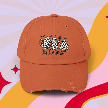 Fall ghost Distressed Cap