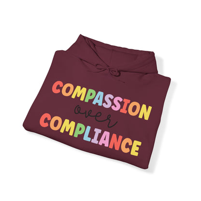 compassion over compliance Unisex Heavy Blend™ Hooded Sweatshirt