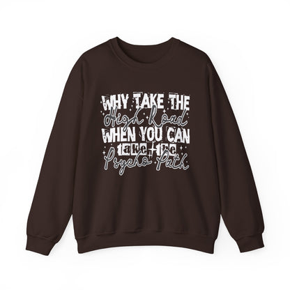 Psycho-Vibe Crewneck Sweatshirt | Fun Unisex Gift, Cozy Casual Wear, Trendy Street Style, Everyday Relaxation