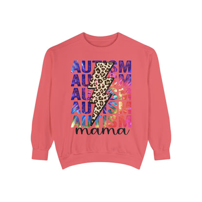 Autism Mom Unisex Garment-Dyed Sweatshirt