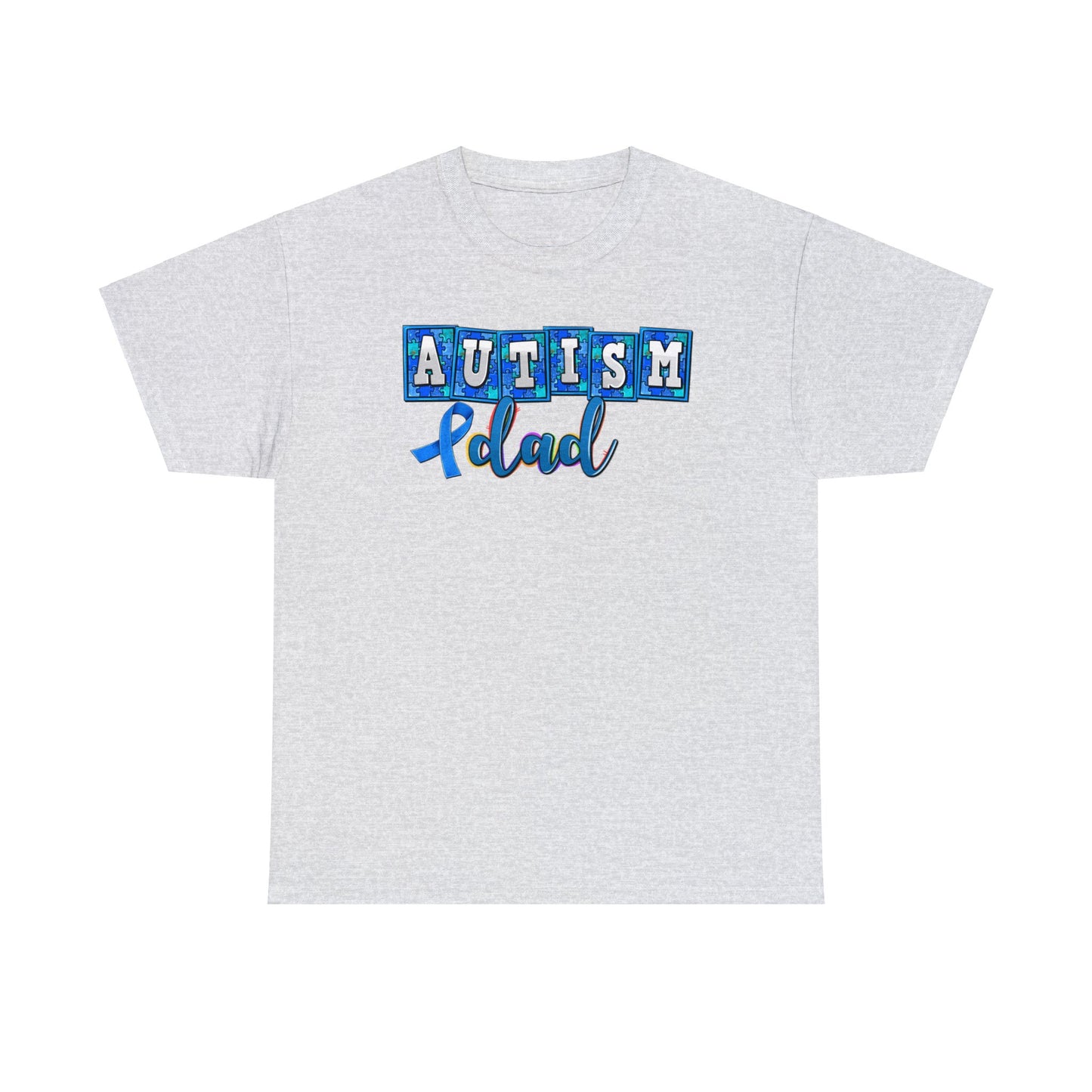 autism dad Unisex Heavy Cotton Tee