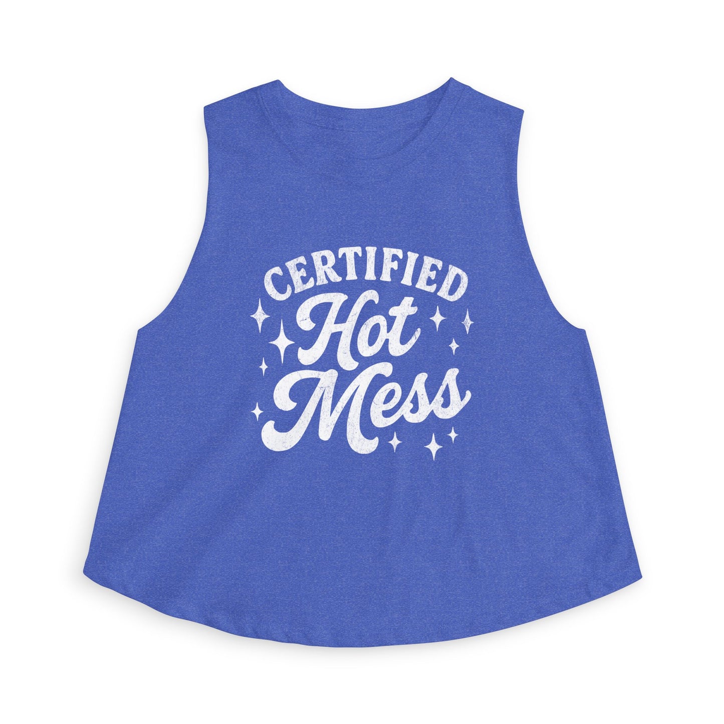 Certified Hot Mess Crop Top — Funny Women's Graphic Tank for Bachelorette, Parties & Casual Wear