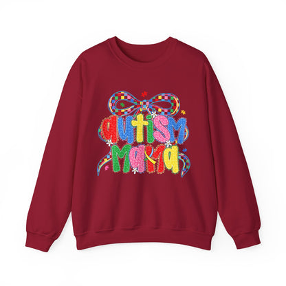Colorful "Autism Mama" Ribbon Support Pullover