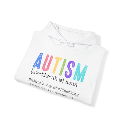 define autism Unisex Heavy Blend™ Hooded Sweatshirt