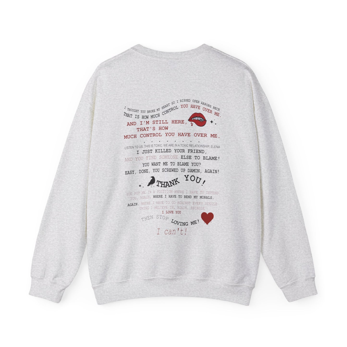 Delena toxic love club Crewneck Sweatshirt