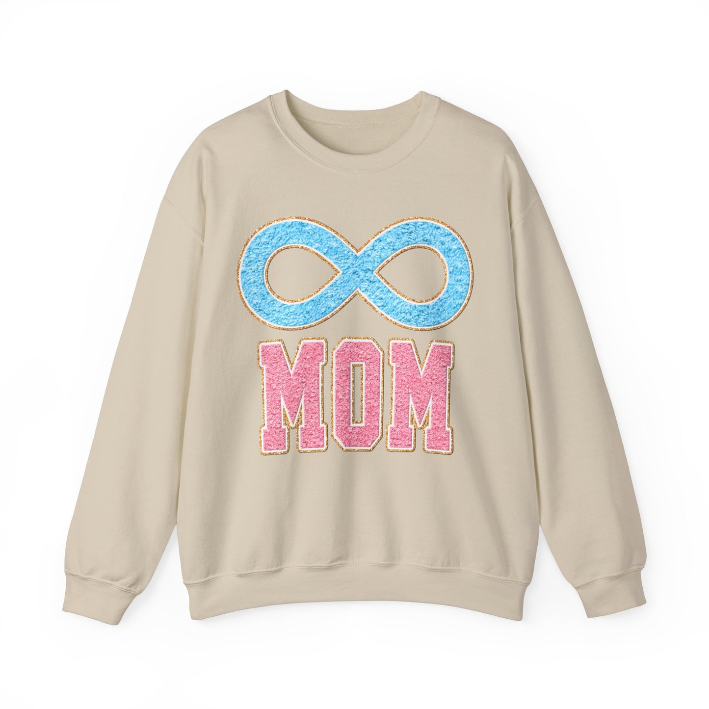 mom blue infinity Unisex Heavy Blend™ Crewneck Sweatshirt