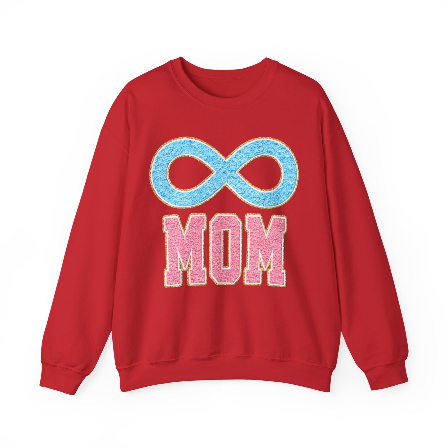 mom blue infinity Unisex Heavy Blend™ Crewneck Sweatshirt