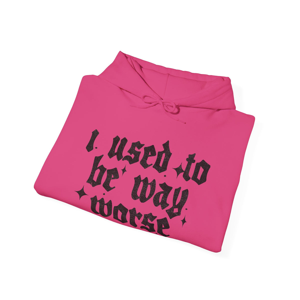 I use to be worse Unisex Heavy Blend™ Hooded Sweatshirt
