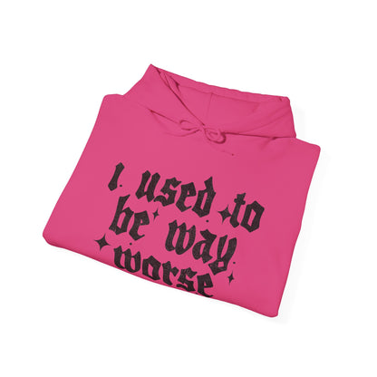 I use to be worse Unisex Heavy Blend™ Hooded Sweatshirt