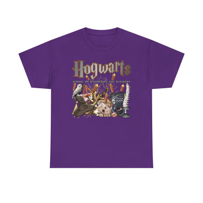 Hogwarts-Themed Unisex Cotton Tee