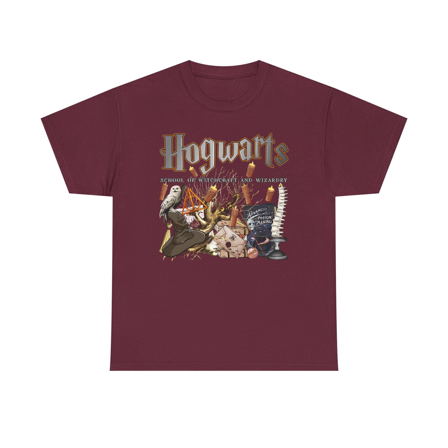 Hogwarts-Themed Unisex Cotton Tee