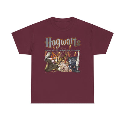 Hogwarts-Themed Unisex Cotton Tee