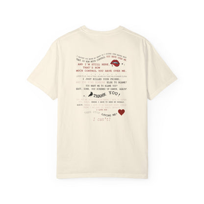 Damon and Elena toxic love club Lyric Collage T-shirt
