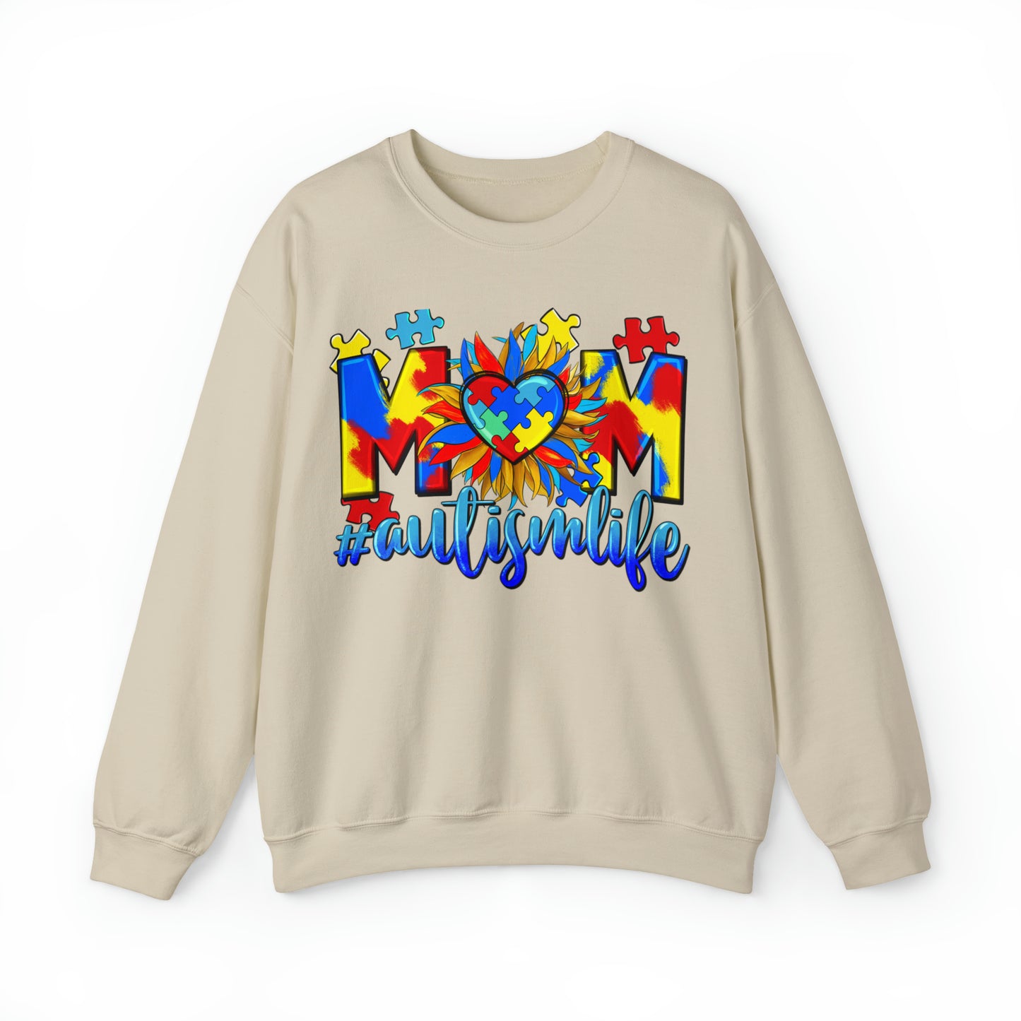 Autism Mom life Crewneck