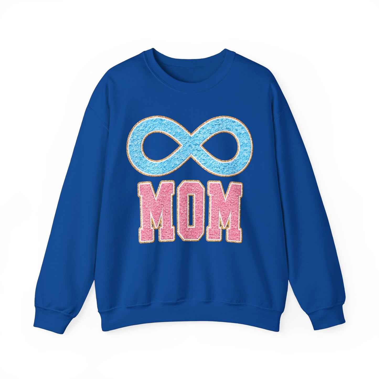 mom blue infinity Unisex Heavy Blend™ Crewneck Sweatshirt