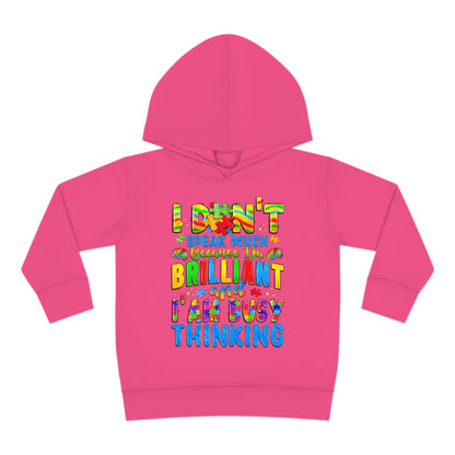 Autistic and Brilliant Toddler Pullover Fleece Hoodie