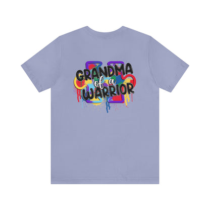 grandma of a warrior Unisex Jersey Short Sleeve Tee