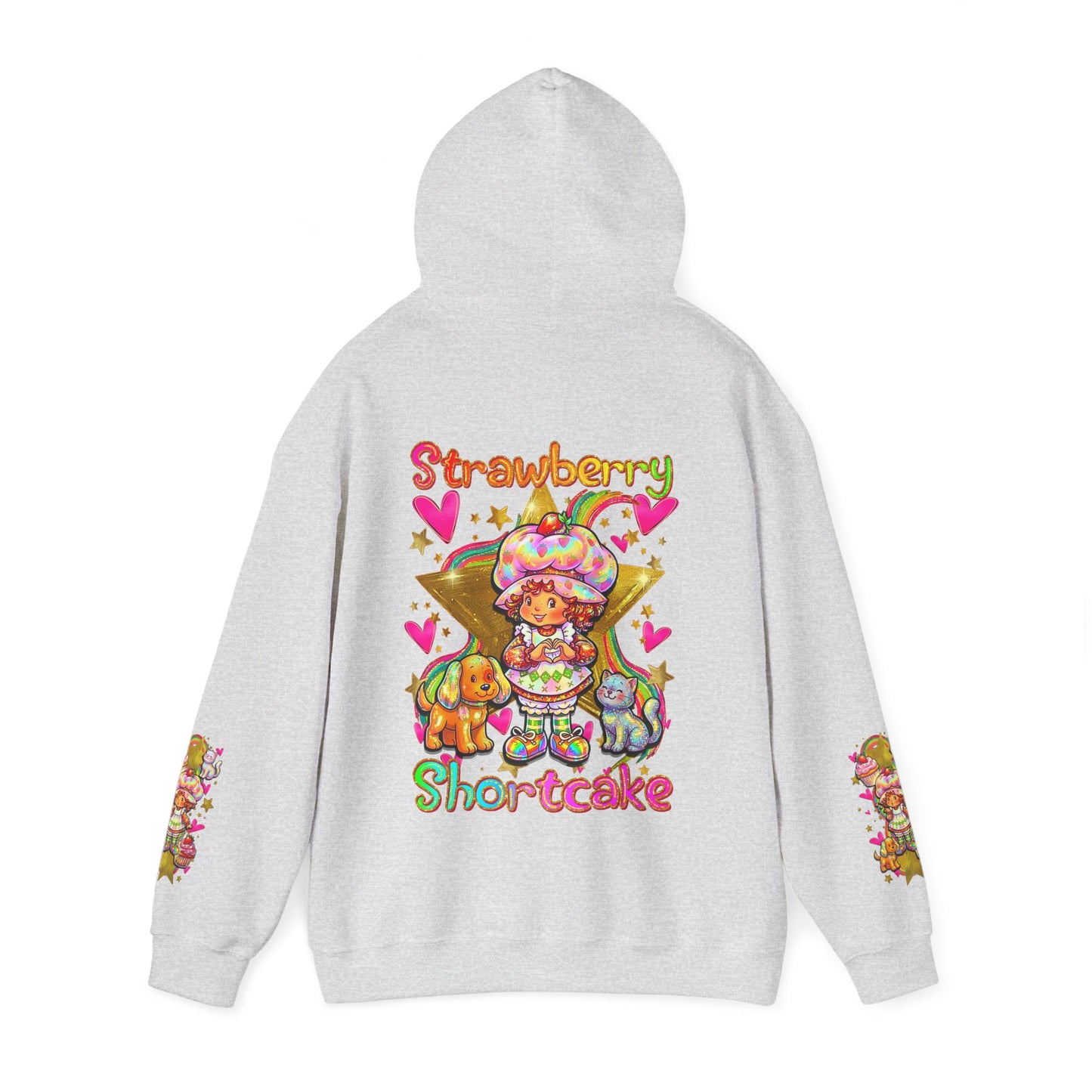 Strawberry Shortcake Hoodie — Cute Retro Cartoon Hooded Sweatshirt