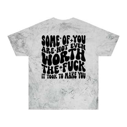 Not worth it color blast tee