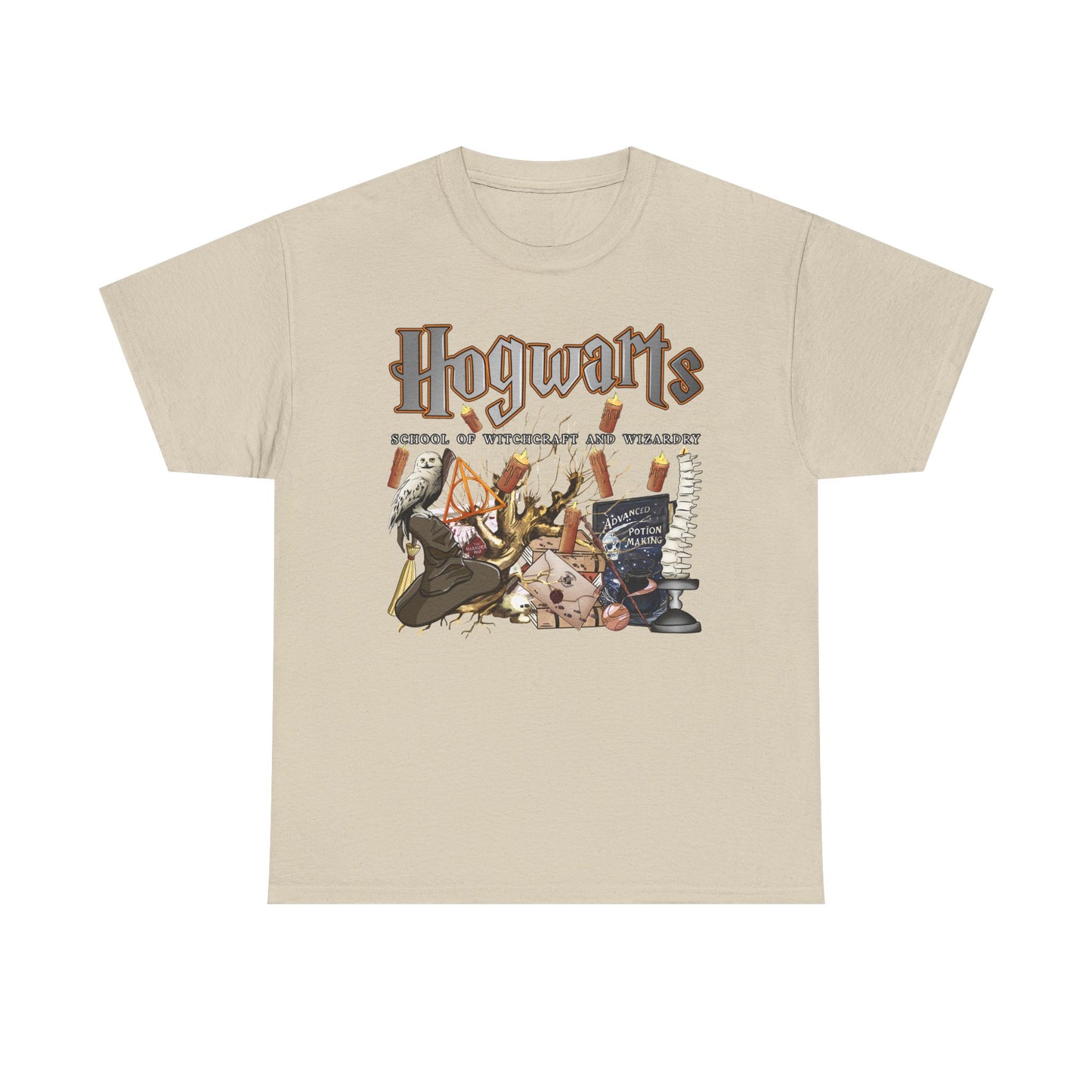 Hogwarts-Themed Unisex Cotton Tee