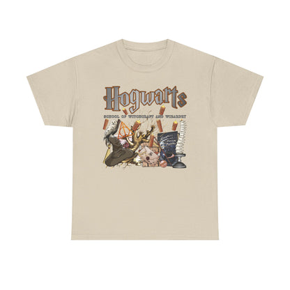 Hogwarts-Themed Unisex Cotton Tee