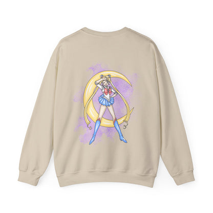 Sailor Moon Inspired Crewneck Sweatshirt, Cozy Unisex Top, Gift for Anime Fans, Casual Wear, Cute Aesthetic Apparel