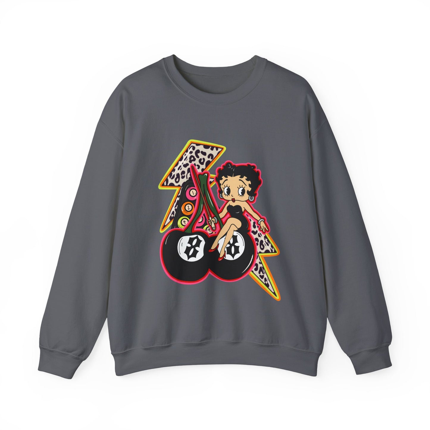 Betty Boop Retro Lightning Crewneck Sweatshirt