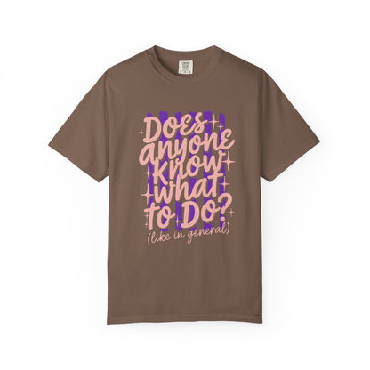 Does anyone know what to do Unisex Garment-Dyed T-shirt