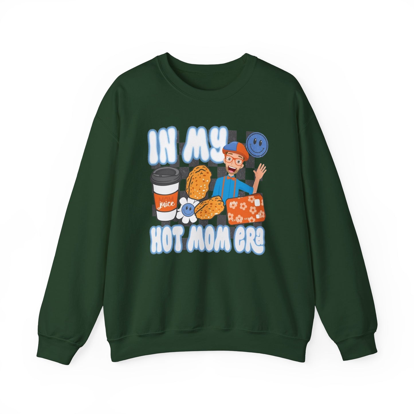 In my hot blippi mom era Unisex Heavy Blend™ Crewneck Sweatshirt