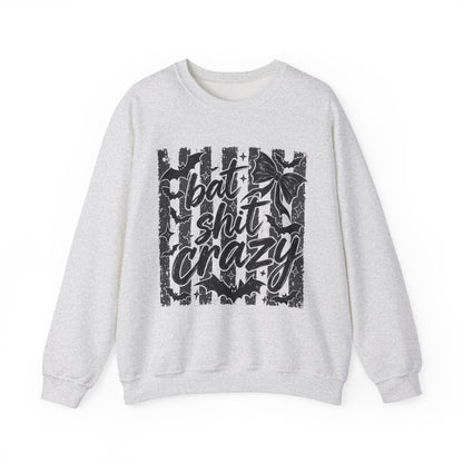 Bat shit crazy Unisex Heavy Blend™ Crewneck Sweatshirt