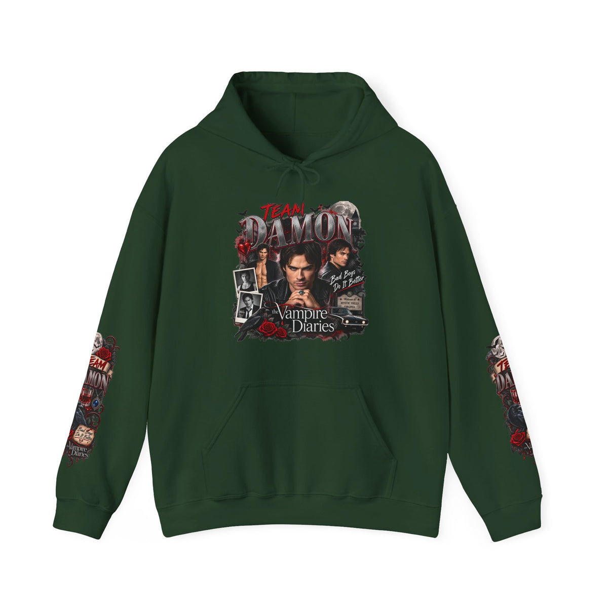 Team Damon Unisex Heavy Blend™ Hooded Sweatshirt