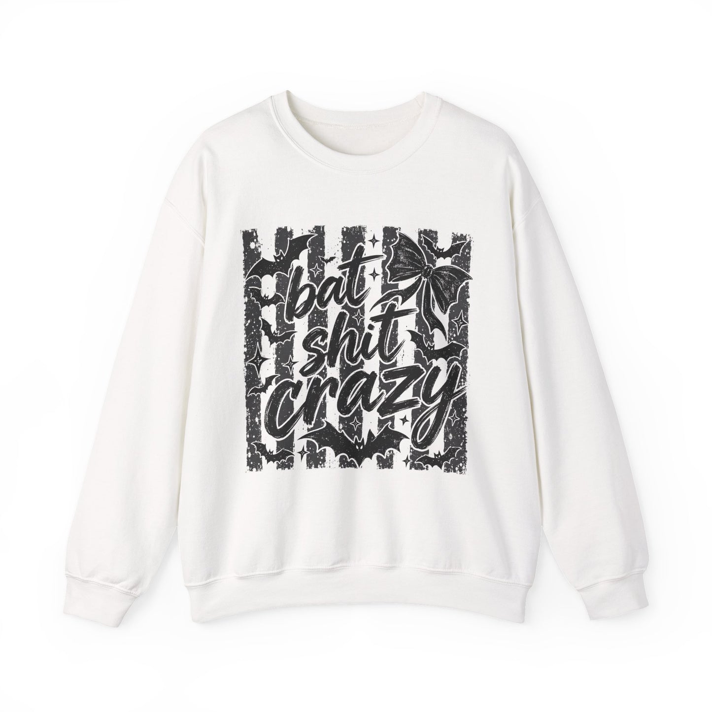 Bat shit crazy Unisex Heavy Blend™ Crewneck Sweatshirt
