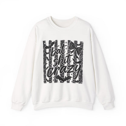 Bat shit crazy Unisex Heavy Blend™ Crewneck Sweatshirt