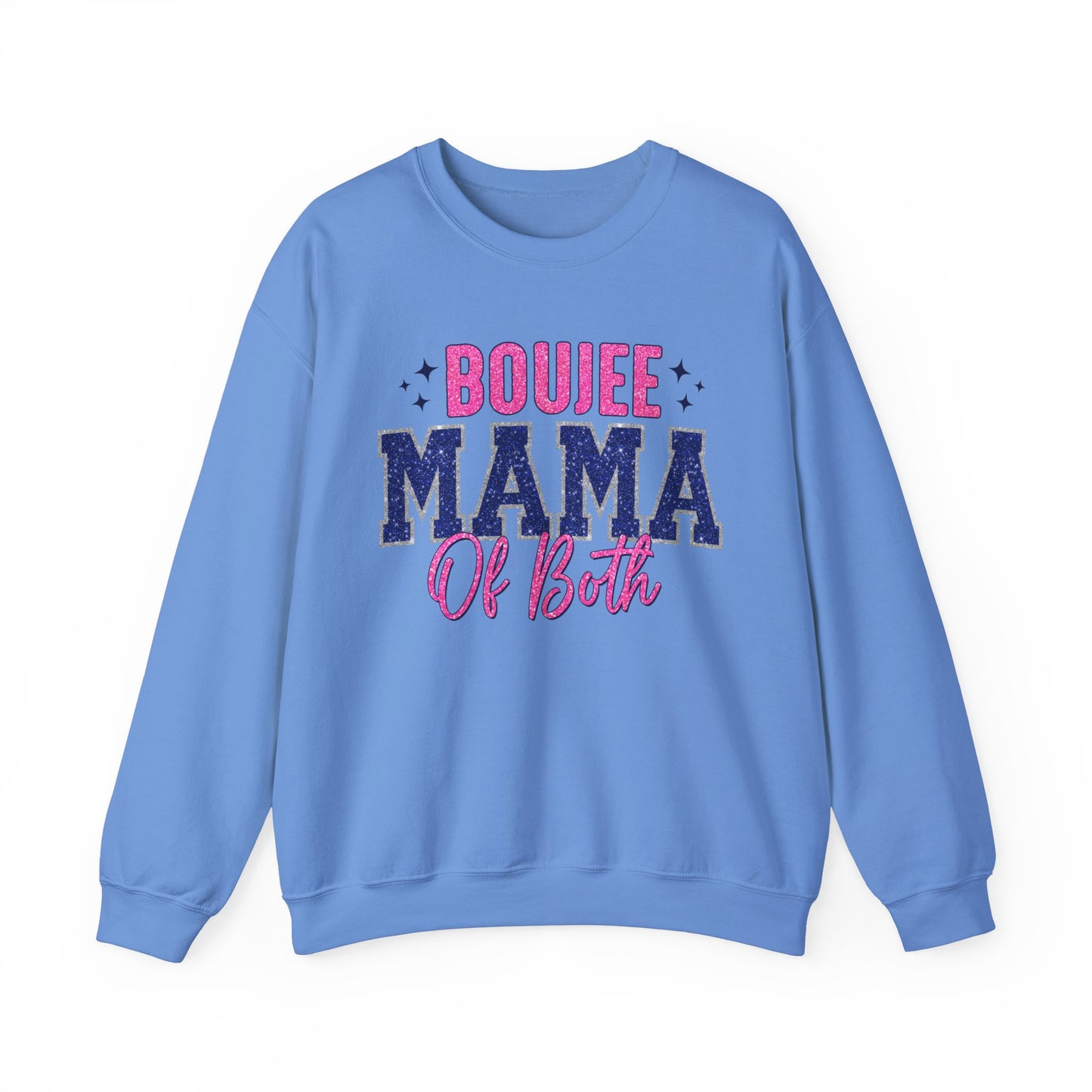 boujee mama of both Unisex Heavy Blend™ Crewneck Sweatshirt