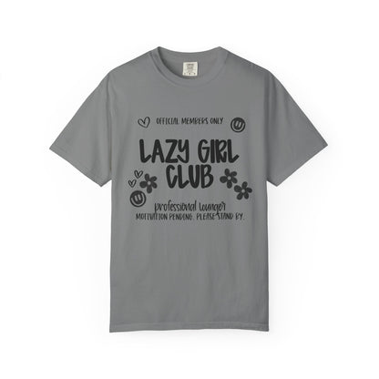 Lazy Girl Club T-Shirt — 'Official Members Only' Cute Graphic Tee