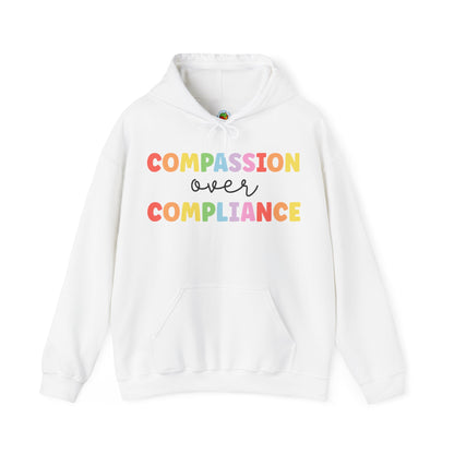 compassion over compliance Unisex Heavy Blend™ Hooded Sweatshirt