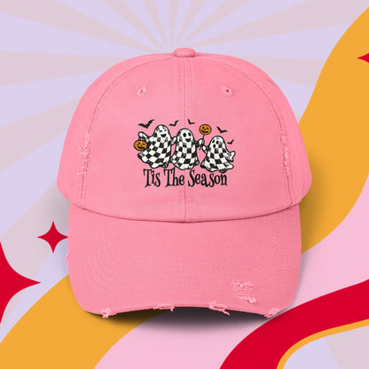 Fall ghost Distressed Cap