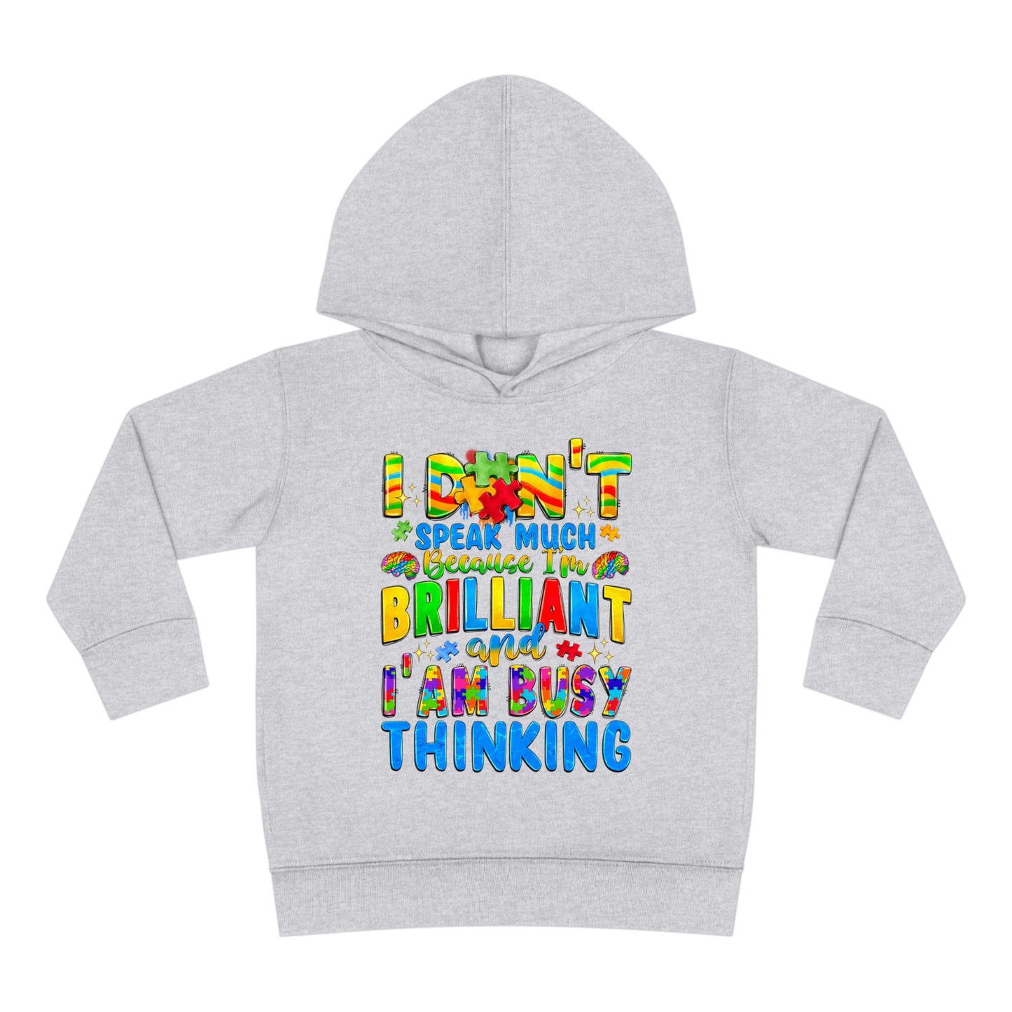 Autistic and Brilliant Toddler Pullover Fleece Hoodie