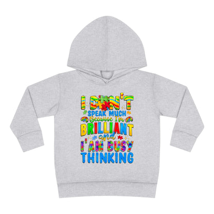 Autistic and Brilliant Toddler Pullover Fleece Hoodie