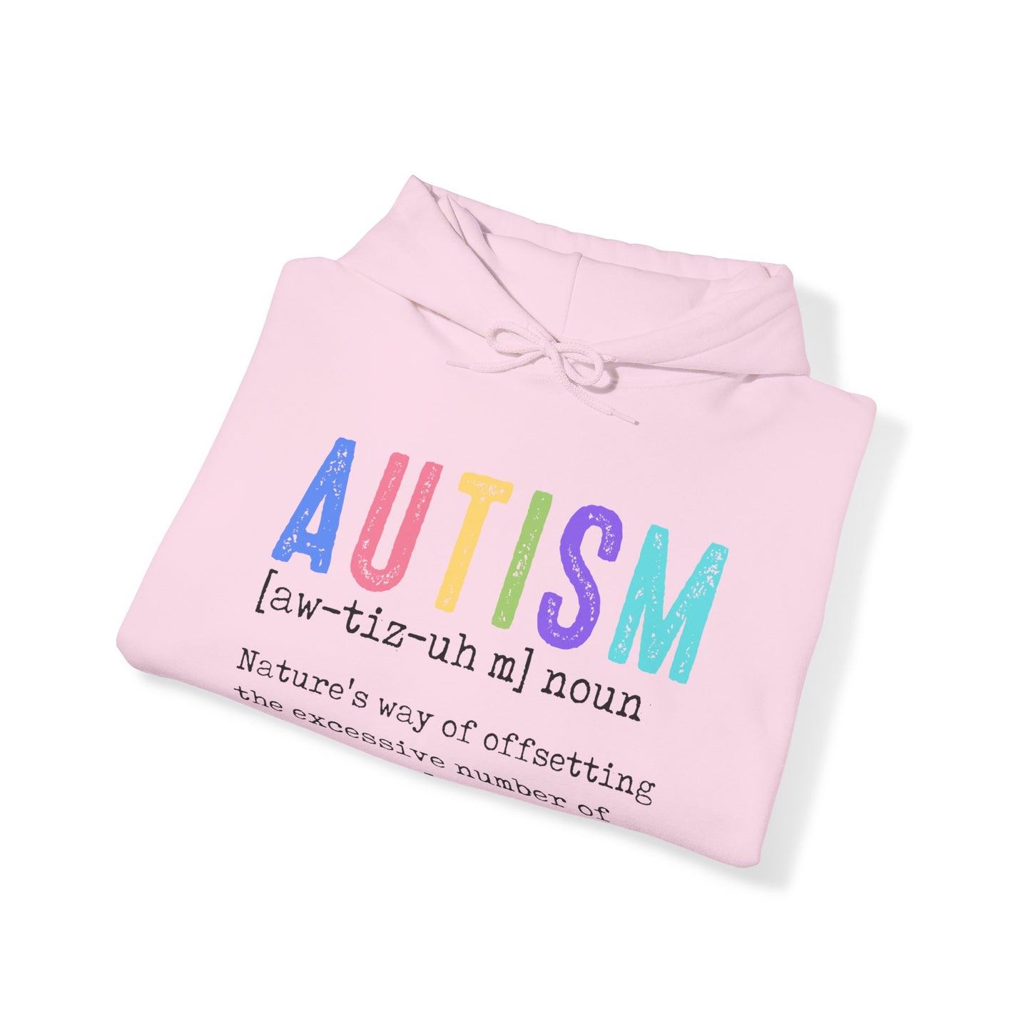 define autism Unisex Heavy Blend™ Hooded Sweatshirt