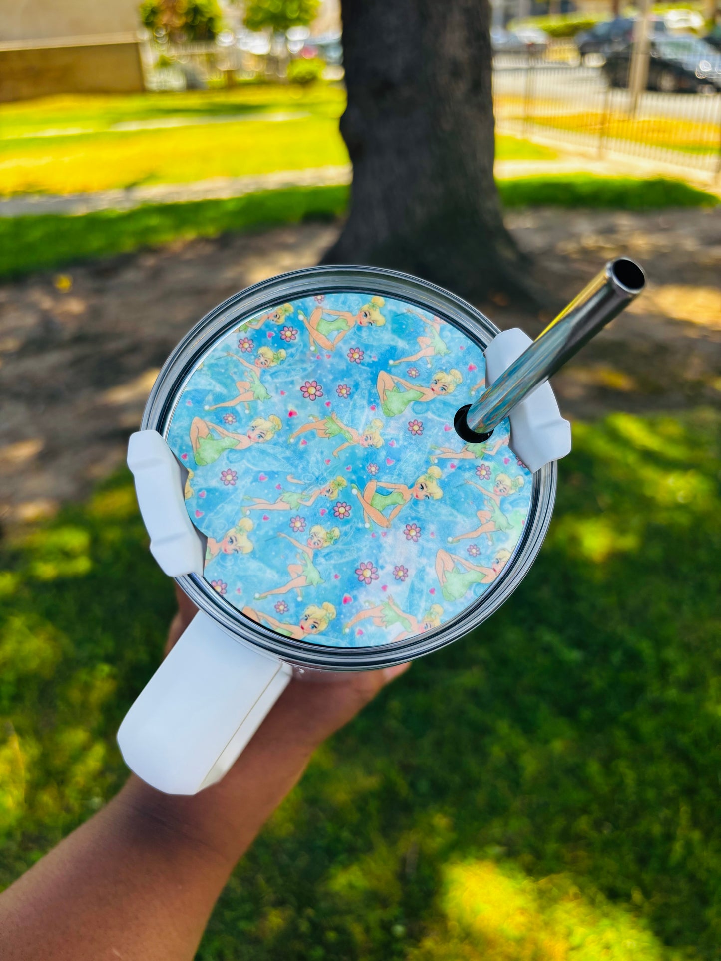 Blue tinkerbell 40oz tumbler