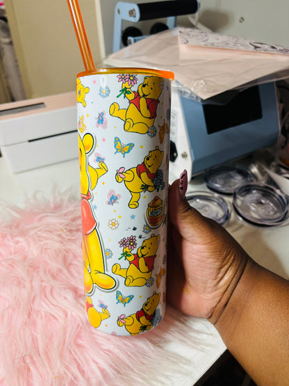 Butterfly Pooh 20oz tumbler